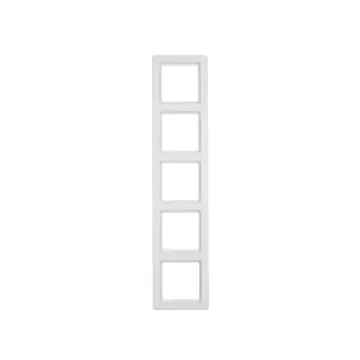 Berker 10156089 Q.1 Afdekraam 5-voudig, polarwit soft-finish