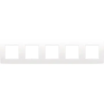 Niko 111-76005 Vijfvoudige afdekplaat met 71 mm centerafstand Original bright white
