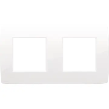 Niko 111-76800 Tweevoudige afdekplaat met 71 mm centerafstand Original bright white