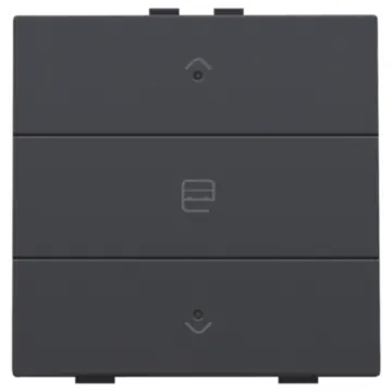 Niko 122-52033 Enkelvoudige motorsturingsbediening met led voor Niko Home Control Anthracite
