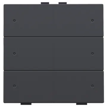 Niko 122-52206 Zesvoudige drukknop met leds en comfortsensoren voor Niko Home Control Anthracite