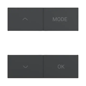 Niko 122-59053 Afwerkingsset voor thermostaat Niko Home Control Anthracite coated