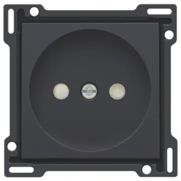 Niko 122-66501 Afwerkingsset voor stopcontact zonder aarding met kinderveiligheid, Anthracite