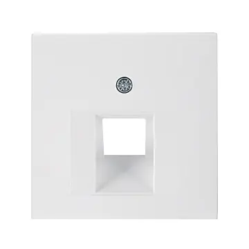 Berker 14078989 S.1/B.3/B.7 Centraaldeel RJ-datacontactdoos 1-v met 45°-uitgang polarwit glanzend