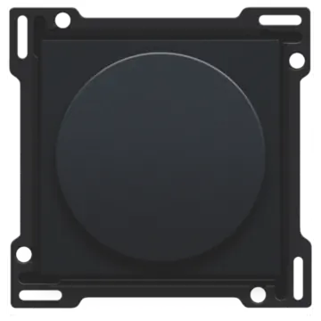 Niko 161-31000 afwerkingsset voor draaiknopdimmer of snelheidsregelaar, Black coated