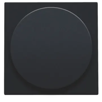 Niko 161-31003 afwerkingsset voor universele draaiknopdimmer plus of extentie, Black coated