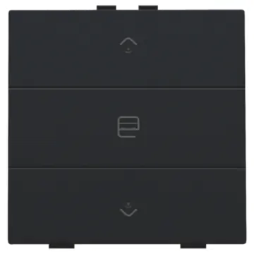 Niko 161-52033 Enkelvoudige motorsturingsbediening met led voor Niko Home Control Black coated 