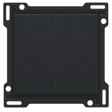 Niko 161-61505 afwerkingsset voor serieschakelaar, wisselschakelaar, Black coated