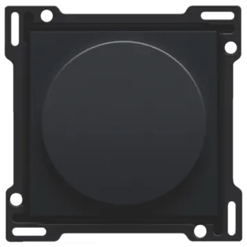 Niko 161-65926 afwerkingsset voor op/neer voor draaischakelaar, Black coated