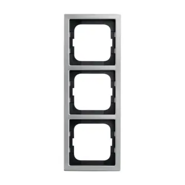 Busch Jaeger 1723-866K Afdekraam 3-voudig Pure stainless steel