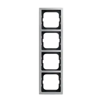 Busch Jaeger 1724-866K Afdekraam 4-voudig Pure stainless steel