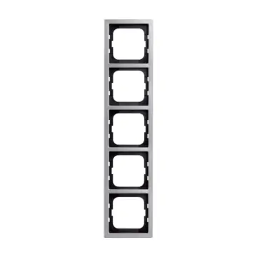 Busch Jaeger 1725-866K Afdekraam 5-voudig Pure stainless steel