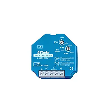 Eltako EUD61NPL Universele dimmer 4-200W (zonder nul-aansluiting)