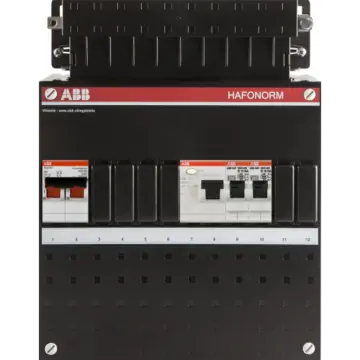 ABB 1SPF006905F0095 Groepenkast HAD3200-20+H42 Hafonorm 2x achter 30mA + HS, 1-f