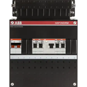 ABB 1SPF006905F0103 Groepenkast HAD3202-20+H42 Hafonorm 2x achter 30mA, 2x direct + HS, 1-f