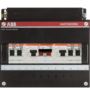 ABB 1SPF006905F0120 Groepenkast HAD3232-22+H42/R Hafonorm 4x achter 2x30mA + HS, 1-f