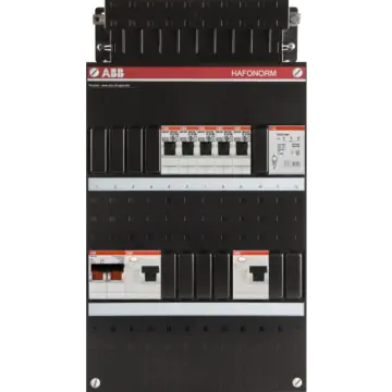 ABB 1SPF006907F0184 Groepenkast HAD3332-22T+H42 Hafonorm 5x achter 2x 30mA + T + HS, 1-f