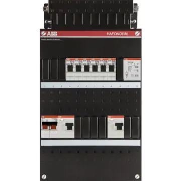 ABB 1SPF006907F0185 Groepenkast HAD3333-22T+H42 Hafonorm 6x achter 2x 30mA + T + HS, 1-f