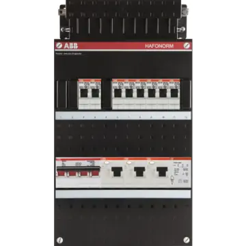 BB 1SPF006907F0696 Groepenkast HAD333332-222T+H44 Hafonorm 8x achter 3x 30mA + T + HS, 3-f