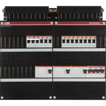 ABB 1SPF006909F2719 Groepenkast HE-H44-44.44-0.7K3.74.74 Hafonorm 11x achter 3x 30mA + K + HS, 3-f