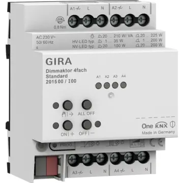 Gira 201500 Dimactuator 4-voudig Standard voor Gira One en KNX