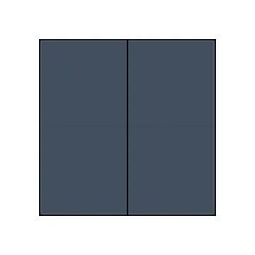 Niko 220-00060 tweevoudige toets voor het Hue systeem Alu Grey Coated