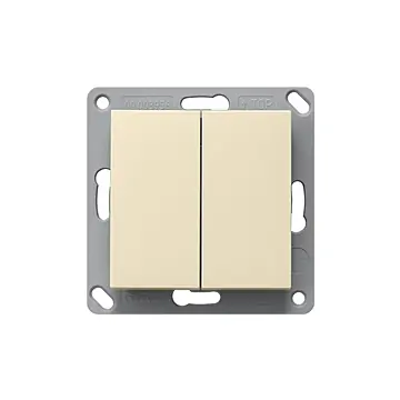 Gira 242201 EnOcean Draadloze wandzender 2-voudig Crème Wit Glanzend