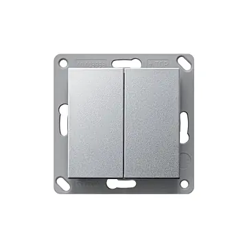Gira 242226 EnOcean Draadloze wandzender 2-voudig Kleur Aluminium