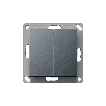 Gira 242228 EnOcean Draadloze wandzender 2-voudig Antraciet