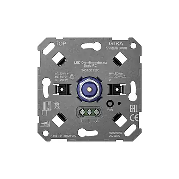 Gira 245700 Systeem 3000 LED draaidimmer basiselement Basic