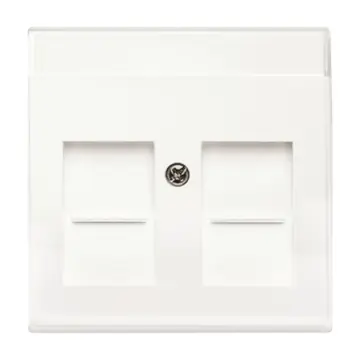 Busch-Jaeger 2CKA001710A3176 Future Linear Centraalplaat met tekstveld Studiowit