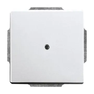 Busch Jaeger 2CKA001710A3664 blinde centraalplaat met draagring Aluzilver