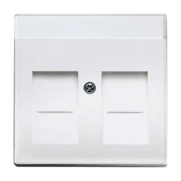 Busch-Jaeger 2CKA001710A3676 centraalplaat 2-voudig Aluzilver