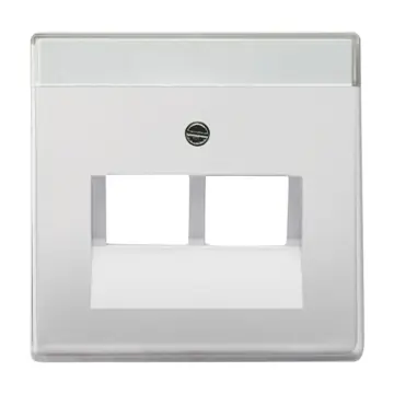 Busch-Jaeger 2CKA001710A3764 Pure stainless steel Centraalplaat 2-voudig Edelstaal