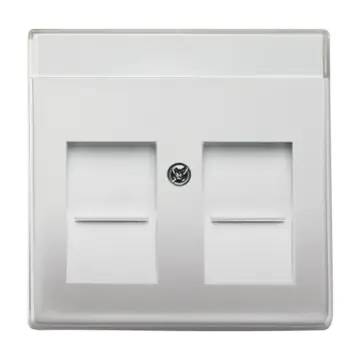 Busch-Jaeger 2CKA001710A3767 Pure Stainless Steel Centraalplaat met tekstveld Edelstaal
