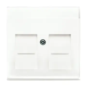 Busch-Jaeger 2CKA001710A3887 Future Linear Centraalplaat met tekstveld Studiowit mat