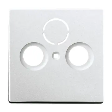 Busch-Jaeger 2CKA001724A4262 centraalplaat voor standaard antennecontact- doos Aluzilver