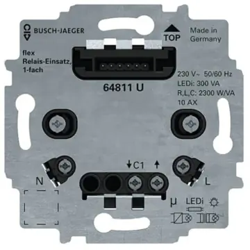 Busch-Jaeger 64811 U Relaissokkel Flex 1-voudig
