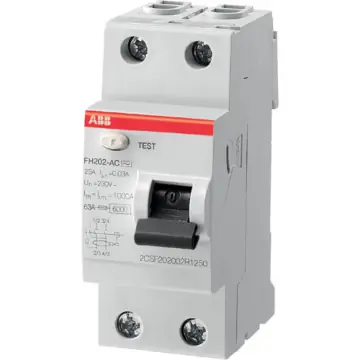ABB 2CSF202102R1250 System pro M compact Aardlekschakelaar CB 2P 25A 30 mA