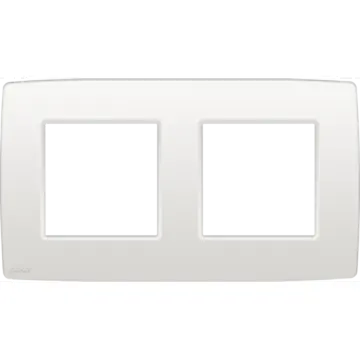 Niko 101-76800 Tweevoudige afdekplaat met 71 mm centerafstand Original white