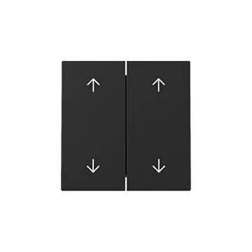 Gira 3297005 Systeem 55 Wip 2-voudig met pijlsymbool Zwart mat