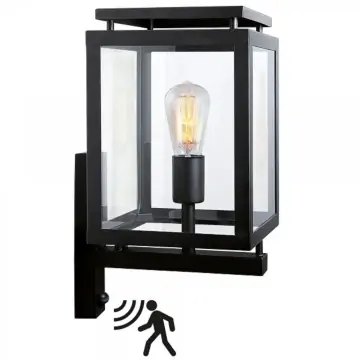 KS Verlichting 7206D4 Muurlamp de Vecht E27 + Sensor
