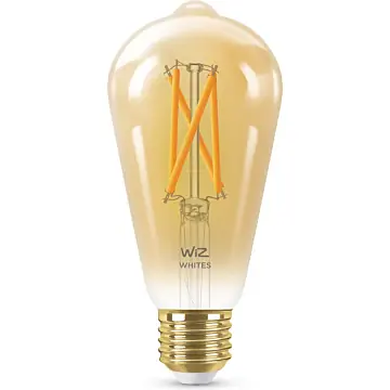 Wiz 929003018722 Filament Amber tot Koelwit ST64 E27 7W 