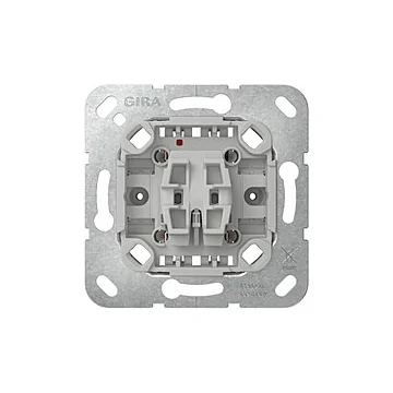 Gira 381600 Basiselement wipschakelaar 10 AX 250 V~ Universele uit- wisselschakelaar (zonder bevestigingsklauwen) AKTIEPRIJS