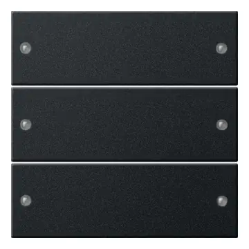 Gira 2183005 Systeem 55 Wippenset 3-voudig Zwart mat