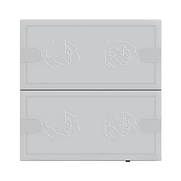 Gira 5002028 Tastsensor 4.95 Komfort 2-voudig voor Gira One en KNX Antraciet