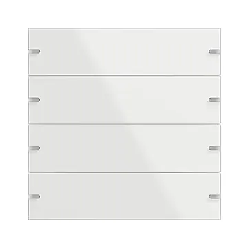 Gira 502412 KNX Wippenset 4-voudig voor tastsensor 4.95 Glas wit