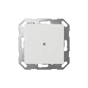 Gira 517103 Drukcontact System 55 met wip 1-voudig voor Gira One en KNX Zuiver wit glanzend