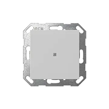 Gira 5171015 Drukcontact System 55 met wip 1-voudig voor Gira One en KNX Grijs mat
