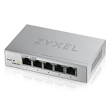 Zyxel GS1200-5-EU0101F Netwerkswitch 5 poorten Grijs